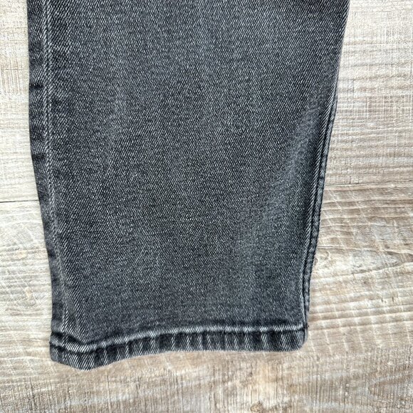 RE/DONE 70s Boot Cut Crop Jeans Size 26 Stoned Noir Black Gray - Picture 9 of 11